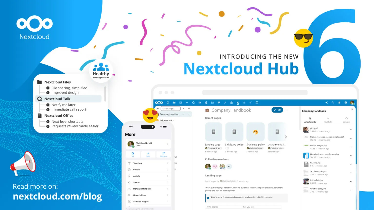 Nextcloud Hub 6: 健全な会議文化と初のローカル AI アシスタント